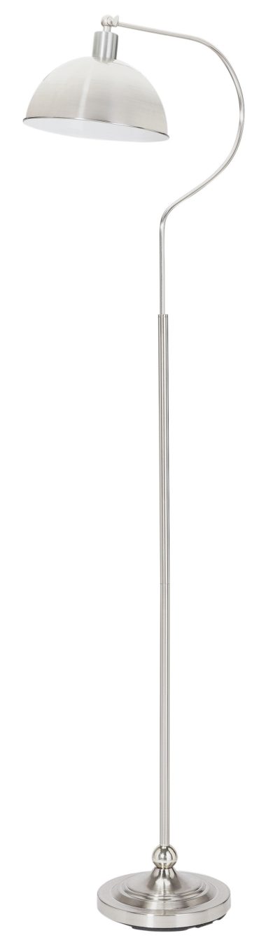 HOME - Coral Curved - Floor Lamp - Satin Nickel